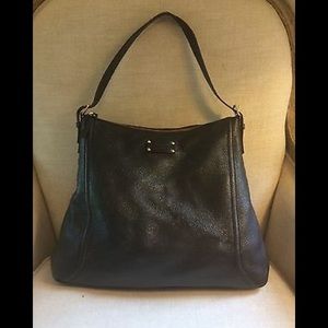 Kate Spade Hobo Brown Leather Shoulder Large Logo